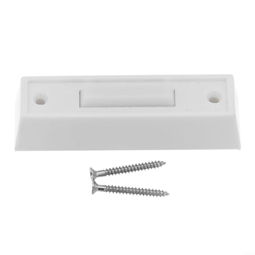 Zilimontt ABS Kabelgebundene Türklingeltaste mit LED-Licht, beleuchteter Wandmontage-Druckschalter für Hauseingang, wetterbeständige Ersatz-Türklingel kompatibel mit Gleichstrom von Zilimontt