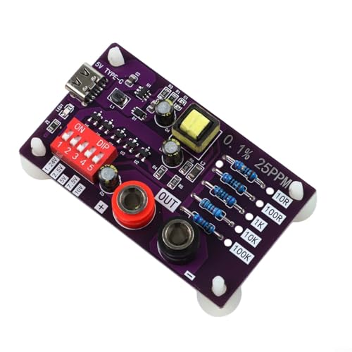 Zilimontt AD585 Spannungswiderstand Fünf-Level-Referenzmodul für 3 1/2 und 4 1/2 Handheld Digitalmultimeter mit Typ-C-Netzteil und Filter, Kalibrierung von Zilimontt