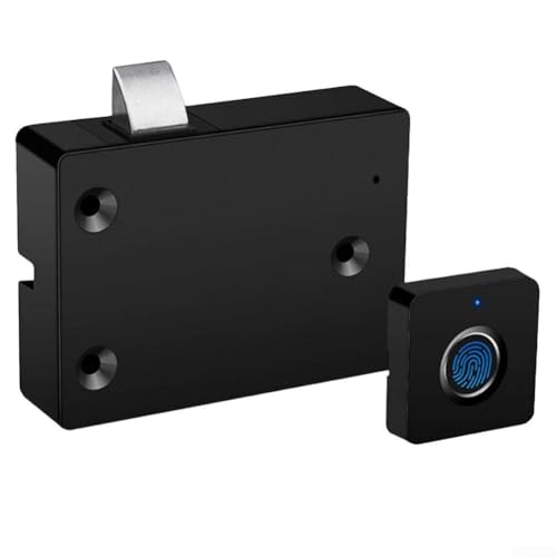 Zilimontt AI Fingerabdruck Schubladenschloss mit USB wiederaufladbarem Design für Holzschränke, Aufbewahrungsboxen und Kleiderschränke, bis zu 20 Fingerabdrücken Speicher und Administrator von Zilimontt