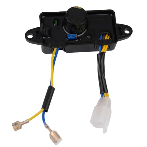 Zilimontt AVR Automatischer Spannungsregler Gleichrichter für Einphasen 2KW-3KW Generator, Langlebiger Kunststoff- und Kabelbau, Einfache Installation Generator Ersatzteil f von Zilimontt