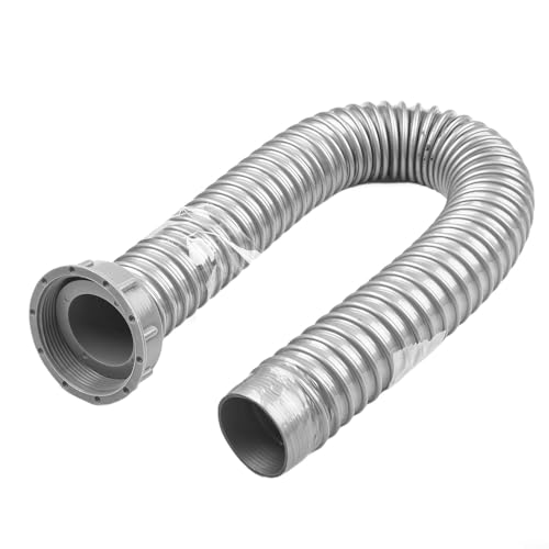 Zilimontt Abflusssieb und Abwasserschlauch für Küchenspüle, Abwasserablauf, 58 mm Durchmesser, robustes PP- und PVC-Material mit Anschluss und Gummiringen (60 cm) von Zilimontt