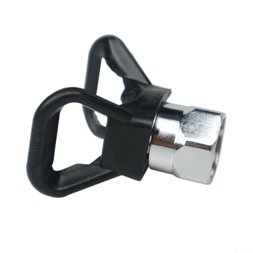 Zilimontt Airless Farbspritzdüsenschutz mit G7/8-14 Gewinde, Metall und hochfester Kunststoffspitze, Sitzschutz für flache Sprühspitze, Anti-einfache Installation (schwarz) von Zilimontt