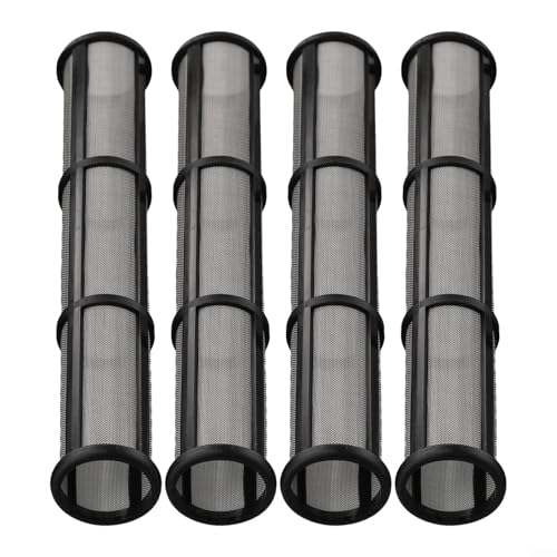 Zilimontt Airless-Farbsprühpumpe, Verteilerfilter, Ersatz, Edelstahlgeflecht, 30/60/100 Mesh, 180 mm lang, passend für Modelle 244071 244067 244068, kompatibel mit (60 Mesh), 4 Stück von Zilimontt