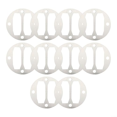 Zilimontt Aluminium-Ventilplattendichtungen und Unterlegscheiben für Luftkompressor-Zylinderkopfbasis, kompatibel mit Öl- und Ölmaschinenmodellen vom Typ 47/51/65, 10er-Pack (Typ 47) von Zilimontt