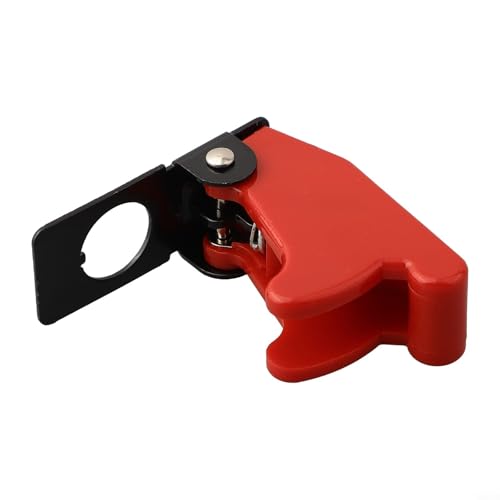 Zilimontt Beleuchtete LED-Kippschalter-Abdeckung, 12 V, Auto-Armaturenbrett-Schutzgehäuse mit Raketen-Flick-Sicherheitsschutz, SPST Ein-/Aus-elektrische Steuerung für Automotive, Rot Zilimontt Beleuchtete LED-Kippschalter-Abdeckung, 12 V, Auto-Armaturenbrett-Schutzgehäuse mit Raketen-Flick-Sicherheitsschutz, SPST Ein-/Aus-elektrische Steuerung für Automotive, Rot von Zilimontt