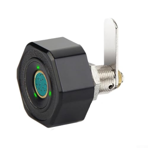 Zilimontt Biometrisches Fingerabdruck-Schubladenschloss, 20 mm, Zinklegierung, Sicherheitsschloss für Zuhause, Büro, Schreibtisch, Nachttisch, Briefkasten und Aufbewahrungsboxen mit schneller von Zilimontt