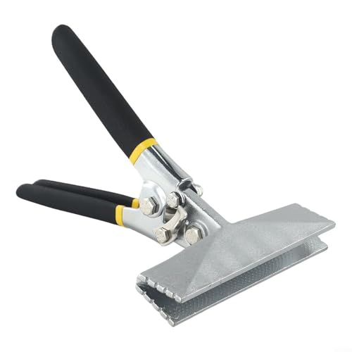 Zilimontt Blechbiegezange, Handnahter, Crimpzange mit Chrom-Vanadium-Stahlkonstruktion und doppellagigen, gummierten Griffen für leichten Stahlrahmen (C) von Zilimontt