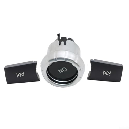 Zilimontt CD-Audio-Kontrollknopf-Abdeckungs-Set, Chrom-ABS-Ersatz, kompatibel mit W176 für W204 OEM 2129006027 von Zilimontt