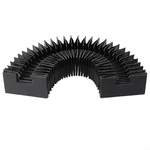 Zilimontt CNC-Maschinenschutz, Staubtuch, staubdicht, wasserdicht, Wellrohrabdeckung, flexible Schutzebene für HGR30-Linearführungen in CNC-Maschinen (gedehnte Länge 800 mm) von Zilimontt