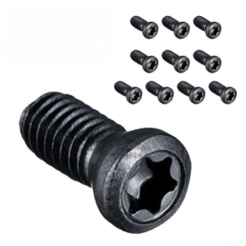 Zilimontt CNC-Torx-Schrauben-Set, Stahl-Maschinenschrauben für Hartmetall-Einsatz, kompatibel mit CNC-Drehmaschinen, hohe Festigkeit und Haltbarkeit für industrielle und (M2,5 x 6 mm) von Zilimontt