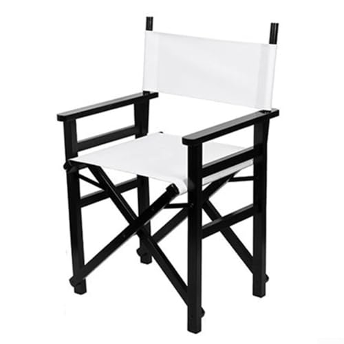 Zilimontt Canvas Ersatz-Stuhlhussen-Set, 48 x 38 cm, 16 x 52 cm, für Regiestuhl, Outdoor, Garten, Terrassenmöbel, Stuhlbezug (weiß) von Zilimontt