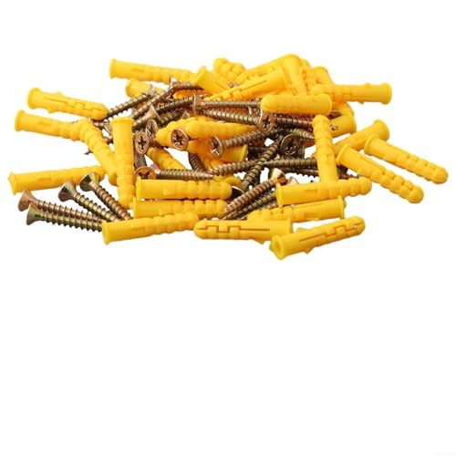 Zilimontt Dehnschrauben aus Edelstahl, M6 x 40 mm, Wanddübel und Schrauben-Set für Trockenbau, Mauerwerk und Beton, Karbonstahl mit farbiger Verzinkung, 40 Stück Zilimontt Dehnschrauben aus Edelstahl, M6 x 40 mm, Wanddübel und Schrauben-Set für Trockenbau, Mauerwerk und Beton, Karbonstahl mit farbiger Verzinkung, 40 Stück von Zilimontt