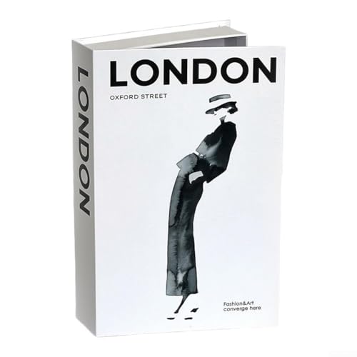 Zilimontt Dekorative Aufbewahrungsbox mit Fach für Zuhause oder Büro, Buch-Design für Bücherregale, Schreibtische und Couchtische (Londo) von Zilimontt