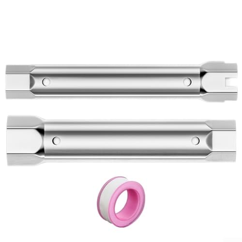 Zilimontt Doppelkopf-Rohrzange, 27–27 mm und 34–40 mm, verstellbarer Schraubenschlüssel für Wasserhahn-Abfluss-Installation mit Ratschensteckschlüssel-Reparaturwerkzeug (23–27 und 34–40 mm) von Zilimontt