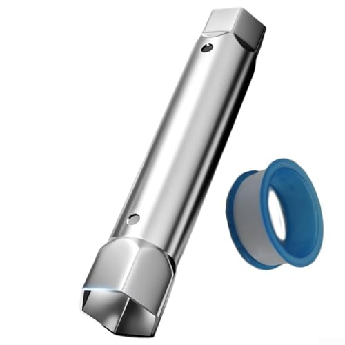 Zilimontt Doppelkopf-Rohrzange, 27–27 mm und 34–40 mm, verstellbarer Schraubenschlüssel für Wasserhahn-Abfluss-Installation mit Ratschensteckschlüssel-Reparaturwerkzeug (34–40 mm) von Zilimontt