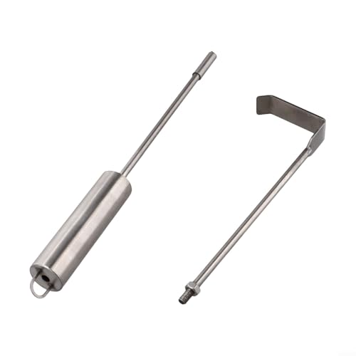 Zilimontt Edelstahl Ascherechen Werkzeug 45,7 cm BBQ Asche Reiniger mit Eckreinigungsdesign für KamadoJoe Holzkohlegrills und Holzöfen, dauerhaft rostfrei von Zilimontt