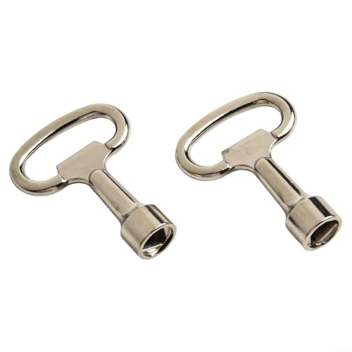 Zilimontt Edelstahl Gas Elektrische Wasserzähler Box Schlüssel, 304 Metall Dreieck Utility Schrank Service Lock Öffner Werkzeug mit Schlüsselring Loch für Home Sanitär und von Zilimontt