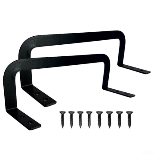 Zilimontt Edelstahl-Matratzenhalterungsstangen, 2er-Set, L-Bend-Design, rutschhemmende Bettrahmenhalter mit Schrauben für sichere Befestigung (2 Stück) von Zilimontt