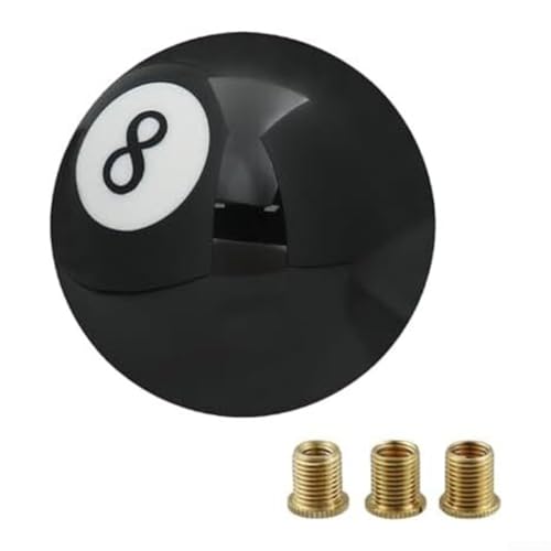 Zilimontt Eight Pool Billard Ball Custom Gear Shifter Shift Knob for Manual Car Truck Acrylic Black with Adapters von Zilimontt
