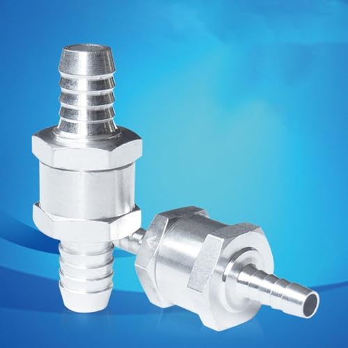 Zilimontt Einweg-Rückschlagventil aus Aluminiumlegierung für Kraftstoff-, Luft- und Wasserleitungen, Inline-Rückschlagventil, 6 mm, 8 mm, 10 mm, 12 mm, geeignet für Diesel, Benzin, Bio-Öl, Kerosin Zilimontt Einweg-Rückschlagventil aus Aluminiumlegierung für Kraftstoff-, Luft- und Wasserleitungen, Inline-Rückschlagventil, 6 mm, 8 mm, 10 mm, 12 mm, geeignet für Diesel, Benzin, Bio-Öl, Kerosin von Zilimontt