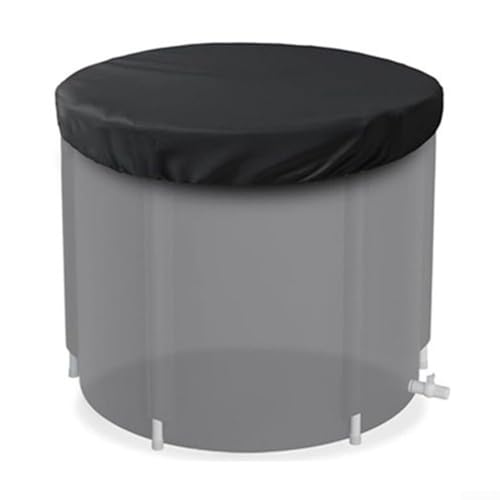 Zilimontt Eisbadabdeckung für kaltes Tauchwanne, runde Poolabdeckung, wasserdichtes Oxford-Gewebe mit elastischem Band, Staubschutz, 81,3 cm Durchmesser (210D S) von Zilimontt