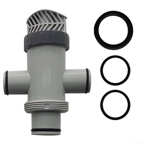 Zilimontt Ersatz-Schlauchadapter Typ B für Intex – 3,2 cm – 3,8 cm Schlauchadapter und Kolbenventile – für oberirdische Pool-Filterpumpe – Doppelschlauchventil (1 Set) von Zilimontt