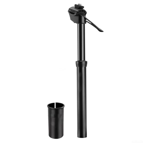 Zilimontt Fellflying Dropper Post,350/400MM Quick Height Adjustable Aluminum Alloy External Routing Hydraulic Droppper Post Shock Absorber Bicycle Seat Post(27.2 * 350mm) von Zilimontt