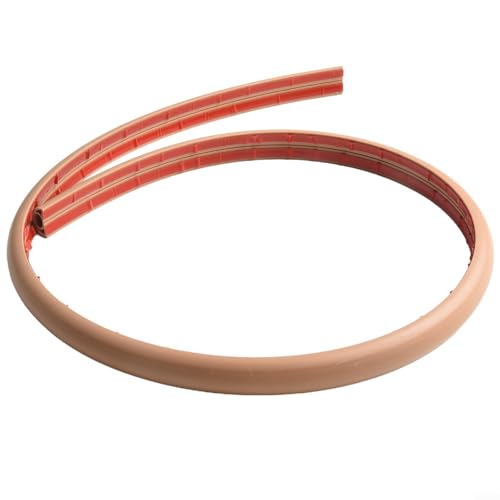 Zilimontt Flexibler PVC-Kabelk mit selbstständigem 3-K-Boden-Kabelschutz und Organizer für Netzkabel, Ethernet- und Datenkabel, leicht zu schneiden (Braun, 1 m) von Zilimontt