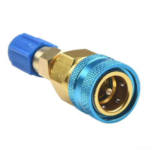 Zilimontt Für R1234YF Schnellkupplung AC Connector Adapter Set für Auto-Klimaanlage High Low Side Krümmer Gauge mit Messingkonstruktion Auto Service Tool Zilimontt Für R1234YF Schnellkupplung AC Connector Adapter Set für Auto-Klimaanlage High Low Side Krümmer Gauge mit Messingkonstruktion Auto Service Tool von Zilimontt