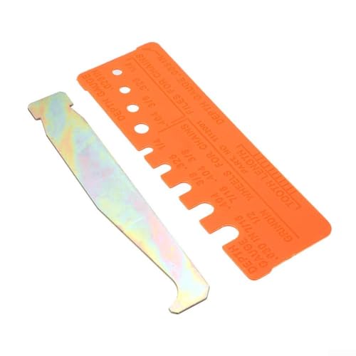 Zilimontt General Kettensägen-Kettenwerkzeug Bar Groove Cleaner und Schnellprüflehre Set 2 Stück für Kettensägeninspektion und Wartung mit Feilwinkelprüfungen Zilimontt General Kettensägen-Kettenwerkzeug Bar Groove Cleaner und Schnellprüflehre Set 2 Stück für Kettensägeninspektion und Wartung mit Feilwinkelprüfungen von Zilimontt