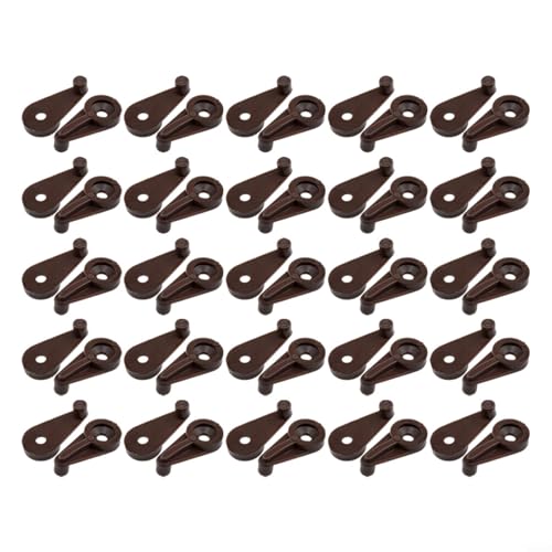 Zilimontt Glastür-Halterungs-Clips-Set für 4 mm versetzte Klemmen mit 24 mm Metallschrauben, Kunststoff-Spiegel-Befestigungsmaterial für Schränke, Kleiderschränke, Bücherregale, Kommoden, Türen von Zilimontt