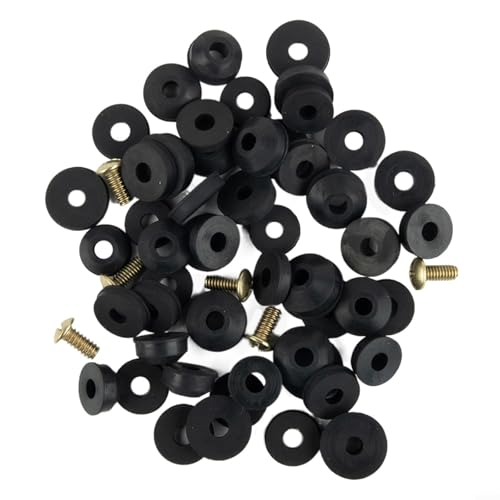 Zilimontt Gummi-Wasserhahn-Unterlegscheibe und Messing-Lätzchenschrauben-Sortiment-Set mit flachen und abgeschrägten Dichtungen in mehreren Größen, langlebiges Neopren für Heiß- und Zilimontt Gummi-Wasserhahn-Unterlegscheibe und Messing-Lätzchenschrauben-Sortiment-Set mit flachen und abgeschrägten Dichtungen in mehreren Größen, langlebiges Neopren für Heiß- und von Zilimontt
