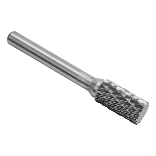 Zilimontt Hartmetall-Frässtift-Set, 6 mm Schaft, Doppelschnitt-Rotationsschneidwerkzeug für Metallschleifen, Formen, Schnitzen, Entgraten und Fräsen auf Stahl, Holz, Kunststoff, ideal (10 mm) von Zilimontt