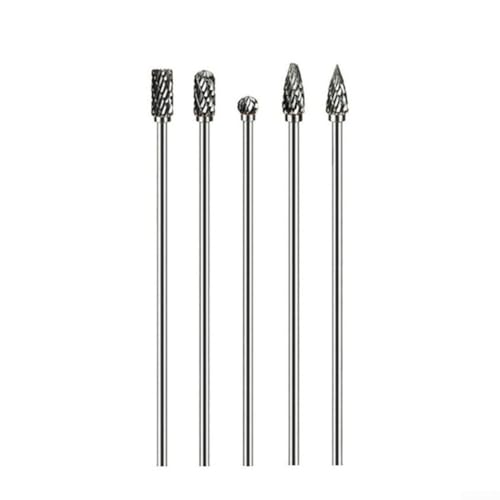 Zilimontt Hartmetall-Rotationsfräser-Set, Doppelschnitt-Fräser, 100 mm lang, 1/8-Zoll-Schaft, Elektrowerkzeuge für Metall, Holz, Glas, Marmor, 5 Stück, Werkstattausrüstung Zilimontt Hartmetall-Rotationsfräser-Set, Doppelschnitt-Fräser, 100 mm lang, 1/8-Zoll-Schaft, Elektrowerkzeuge für Metall, Holz, Glas, Marmor, 5 Stück, Werkstattausrüstung von Zilimontt