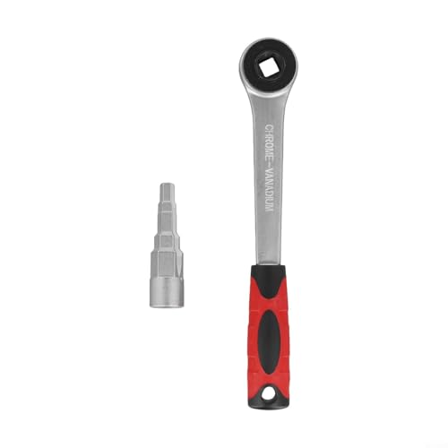 Zilimontt Heizkörper-Ratschenschlüssel-Set mit abgestuften Nippeln, 10 mm/11 mm/12,5 mm/16 mm/21 mm, Karbonstahl, Werkzeug für Heizkörperventile und Tankanschlüsse (B) von Zilimontt