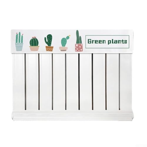 Zilimontt Heizkörper-Staubschutztuch mit rauchfestem schwarzem Schild, weicher Flanellstoff, dekoratives Blumenmuster, schützt vor Staub und Ruß, leicht zu reinigen, modern (80 cm) von Zilimontt