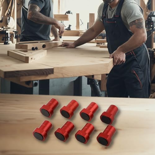 Zilimontt Holzbearbeitungsbank aus Aluminiumlegierung, Hunde und Klemmen für Frästische, 19 mm/20 mm, Hundeloch, kompatible Werkbank-Haltevorrichtungen mit Stop-Positionierungsstecker, Packung (20 mm von Zilimontt