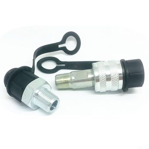 Zilimontt Hydraulisches Schnellverbindungs-Set, ZG3/8-Gewinde, beschichteter Karbonstahl, gerade Durchgangsverschraubung, 8-mm-Anschluss, 70 MPa Druck und 120 °C Temperaturbeständigkeit für (M16 x 1,5 Zilimontt Hydraulisches Schnellverbindungs-Set, ZG3/8-Gewinde, beschichteter Karbonstahl, gerade Durchgangsverschraubung, 8-mm-Anschluss, 70 MPa Druck und 120 °C Temperaturbeständigkeit für (M16 x 1,5 von Zilimontt