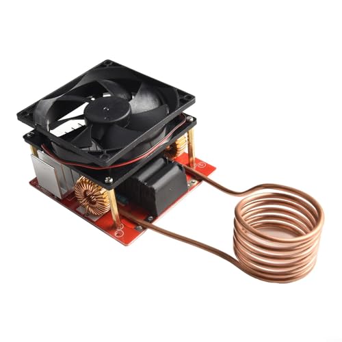 Zilimontt Induktions-Heizmodul, DC 24–36 V Induktions-Heizplatte mit Ventilator, Induktionsheizung Stromversorgungs-Board-Modul mit Spule, Hochfrequenz-Induktionsheizung, Werkzeug-Maschinenmodul von Zilimontt