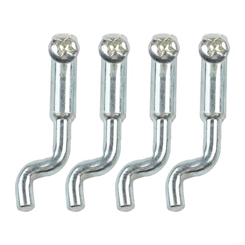 Zilimontt Kabelendverbinder aus Metall, Z-Typ, Einlochbefestigung, für Rasenmäher-Teile, 2 mm Kabel, kompatibel mit Silber, Reparatur von Rasengeräten (4 Stück) von Zilimontt