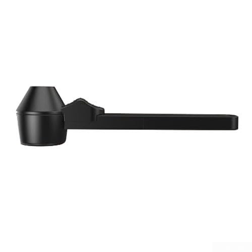 Zilimontt Kaffeelöffel mit integriertem Nivelliertrichter für gemahlenen Kaffee, 2 Esslöffel, Messwerkzeug, wiederverwendbare K-Becher, Nachfüllpackung, Küchenhelfer, Schwarz, 20 cm (1) von Zilimontt