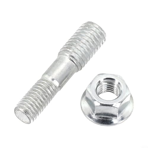 Zilimontt Kettensägen-Führungsplatte Doppelkopfschraube und Mutter Set, kompatibel mit 52cc/58cc Modellen, Silber, langlebiges Stahl-Forstzubehör für Wartung und Reparatur in Zilimontt Kettensägen-Führungsplatte Doppelkopfschraube und Mutter Set, kompatibel mit 52cc/58cc Modellen, Silber, langlebiges Stahl-Forstzubehör für Wartung und Reparatur in von Zilimontt