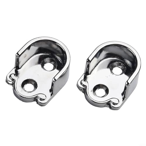 Zilimontt Kleiderstangen-Aufhänger für Kleiderstange, 2 Stück, Zinklegierung, Schrankstangenendhalter für Kleidung, runde Wandhalterung, Endstützen für Zuhause oder (19 mm) von Zilimontt