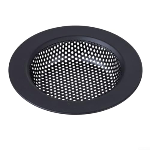 Zilimontt Küchenspüle Müllsieb Edelstahl Spüle Entsorgung Stopper Anti-Verstopfung Abflusssieb, Modern Schwarz Gummi Spritzschutz Kragen Spüle Baffle, für Küchenspüle Abfluss (Sink Filter Schwarz) von Zilimontt