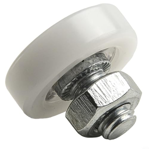 Zilimontt Kunststoff-Schubladenrollen mit Lagern, M6-Gewindestange, 19–29 mm Durchmesser, Ersatz-Riemenscheiben, glattes und leises Gleiten für Schranktüren, Feile (19 mm) von Zilimontt