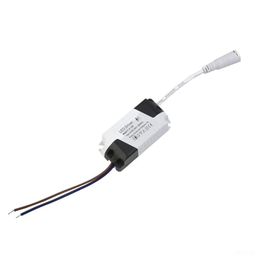 Zilimontt LED-Panel-Treiberversorgung, Konstantstrom, 3 W, 6 W, 12 W, 18 W, 24 W Gleichstrom, Ausgang für schlanke LED-Panelleuchten und Deckenleuchten mit Kurzschlussschutz (8–12 W) von Zilimontt