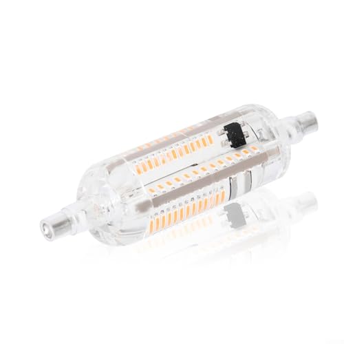 Zilimontt Lineares LED-Leuchtmittel, 78 mm, 10 W, dimmbar, 220 V-240 V, R7S-Sockel, Silikon, Mais-LED-Leuchtmittel, Warmweiß, 2800–3500 K, schlanke R7s LED-Glühbirne, Flutlicht-Leuchtmittel, linear Zilimontt Lineares LED-Leuchtmittel, 78 mm, 10 W, dimmbar, 220 V-240 V, R7S-Sockel, Silikon, Mais-LED-Leuchtmittel, Warmweiß, 2800–3500 K, schlanke R7s LED-Glühbirne, Flutlicht-Leuchtmittel, linear von Zilimontt