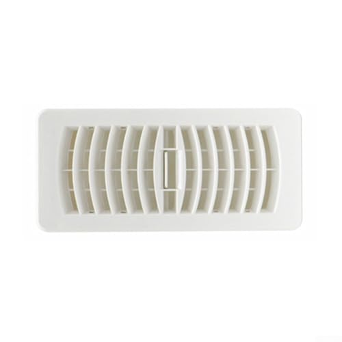 Zilimontt Lüftungsgitter Bodenregister Entlüftungsabdeckung, weißer Kunststoff-Lüftungsschlitz für Zentralheizungs- und Kühlsysteme, verstellbarer Innenluftstrom für Badezimmer, Küche (7,6 x 25,4 cm) Zilimontt Lüftungsgitter Bodenregister Entlüftungsabdeckung, weißer Kunststoff-Lüftungsschlitz für Zentralheizungs- und Kühlsysteme, verstellbarer Innenluftstrom für Badezimmer, Küche (7,6 x 25,4 cm) von Zilimontt