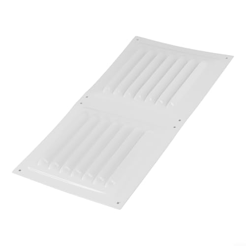 Zilimontt Lüftungsgitter aus Edelstahl mit Bildschirm, 300 x 150 mm, Lüftungsabdeckung für HLK-Systeme oder Decken- und Seitenwandinstallationen, Innen- und Außenluftstrom (weiß) von Zilimontt