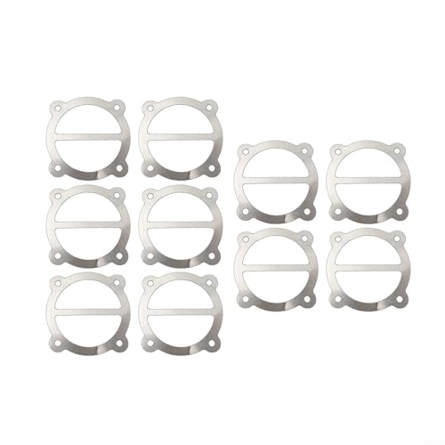 Zilimontt Luftkompressor-Zylinderkopf-Basisventilplattendichtungen und Unterlegscheiben, Aluminium-Pads für ölfreie oder ölfreie Maschinen, kompatibel mit 47/51/65/95 Typ Luft (Typ 65) von Zilimontt